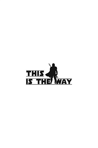 Kıvırcıkyoga Star Wars This is the Way Sticker Oto Motor Laptop Duvar Folyo S...