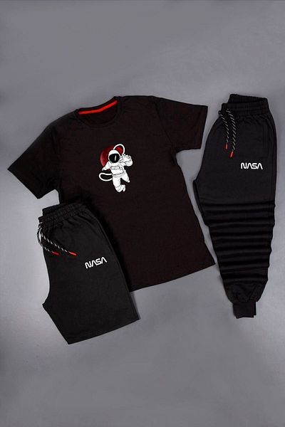 trendypassion Συνδυασμός σετ γυμναστικής 3 τεμαχίων Unisex Astronaut Printed