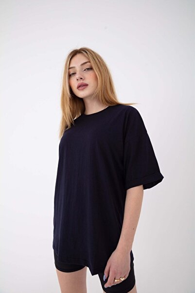 Drippy Ženska Oversize kroj majica kratkih rukava okrugla kragna