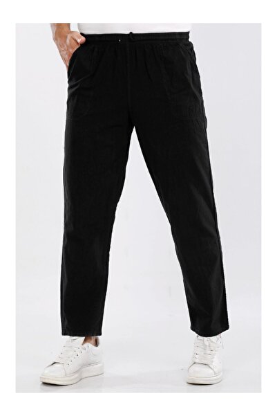 DENİZLİFE Unisex M-5Xl Size 100% Natural Hambezi Linen Trousers