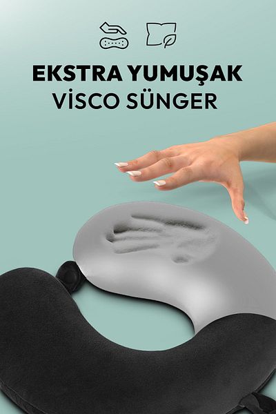 Wexta Orthopedic Travel Pillow - Comfort Visco Neck Pillow