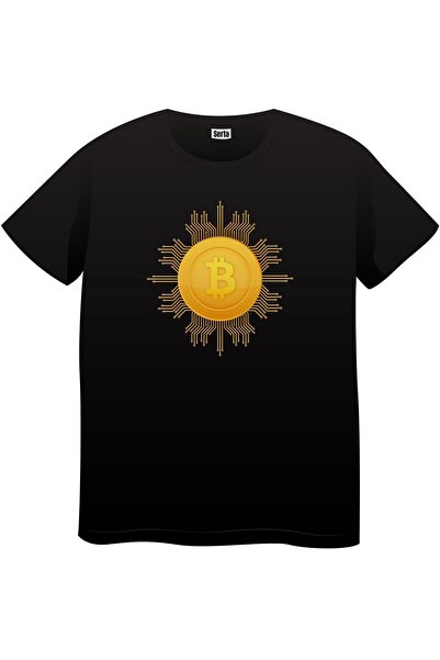 Butik BTC majica crna unisex Bitcoin majica