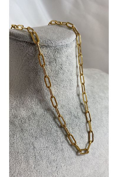 Axuu Collection Plain Chain Steel Necklace Chain Necklace Unisex 316L Steel Necklace Chain Necklace