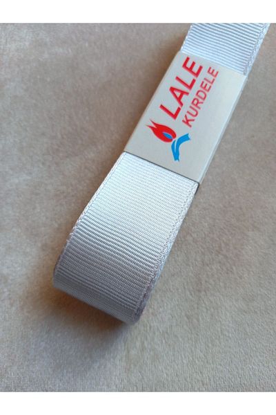 yörük tuhafiye 10 Meters Silver Gray Ribbon - 3 cm One Ball