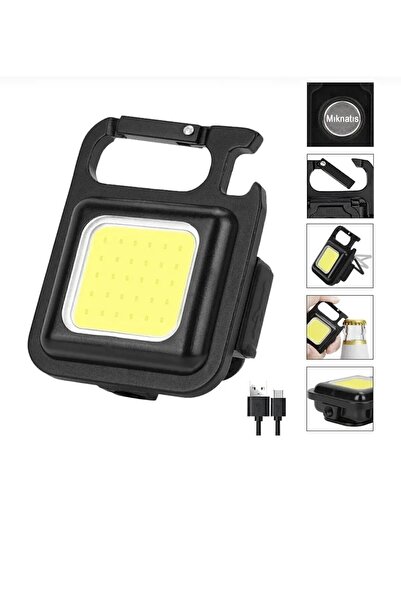 Genel Markalar Mini Led Anahtarlık El Feneri Flash Mıknatıslı Su Geçirmez Şiş...