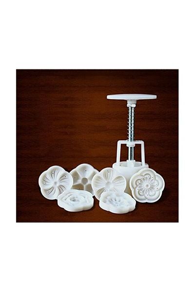 Siliko World Press Mooncake Kopat Set 7 Piece Cookie Making Set