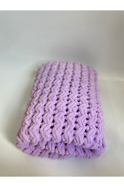 Alize Hand Knitted Baby Blanket
