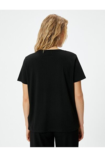 Koton Γυναικείο μπλουζάκι με στάμπα με σλόγκαν