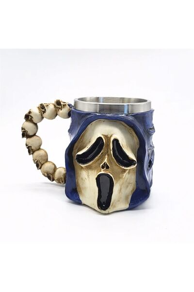 hediyesahibi Çığlık Tasarımlı Çift Taraflı Kupa Bardak