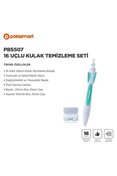 Polosmart PBS507 Kulak Temizleme Cihazı Yeşil 2 adet