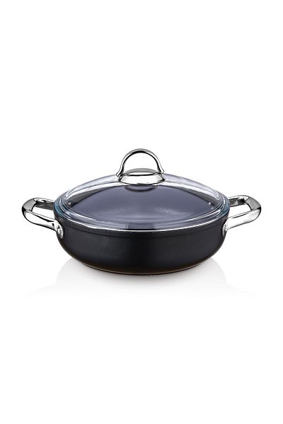 SAFLON Sf8632tt Titanium 32 Cm Flat Pot 6.50 Liters