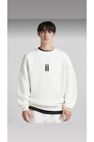 İmpavido Овърсайз суичър бял на 3 райета