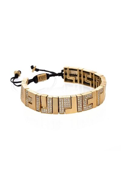 Juju Bronze Tetris Block Bracelet With Stones
