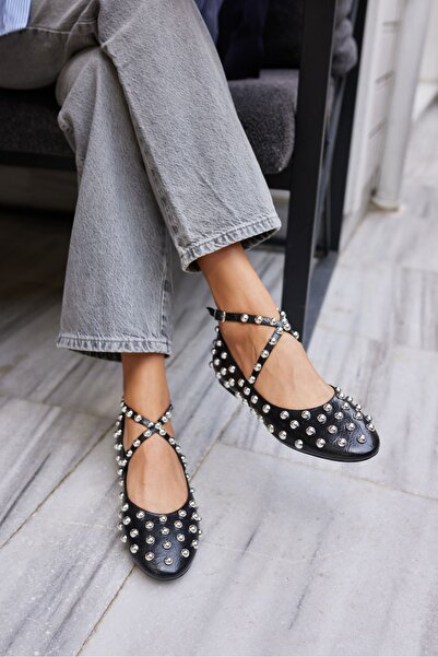 ANGELİNA JONES Dámské baleríny Rebecka Black Trock