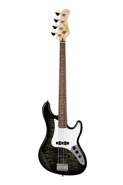 CORT Gb24jjtbk Bas Gitar Trans Black