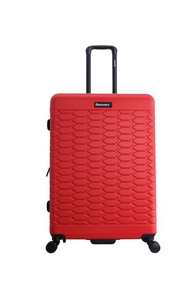 Discovery Reptile ABS Large, TSA Lock, Expandable, 4 Double Wheels, 28 Inch Red
