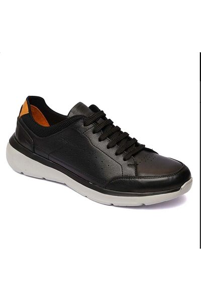 Greyder 64562 Μαύρο ανδρικό αθλητικό παπούτσια Comfort - Γνήσιο δέρμα, σόλα Eva