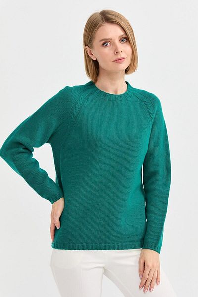 Desen Triko Women's Zero Collar Shoulder Braided Wool Sweater A.ö.başı