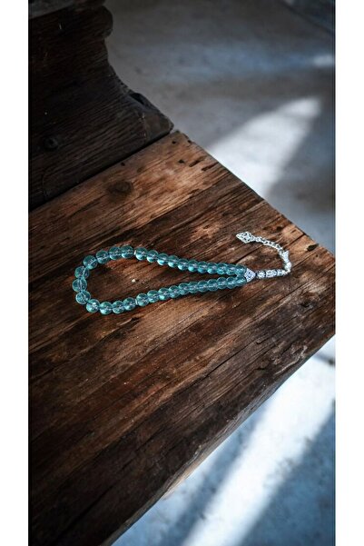 Ayver Gift Glass Model Rosary and Turkish Flag Keychain Set of 33