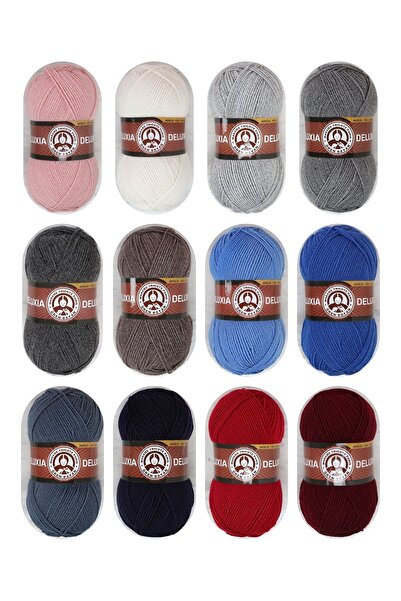 Ören Bayan Deluxia Νήματα Πλεξίματος Χεριών 100 gr 3 Τεμάχια Χρώμα 999 Μαύρο