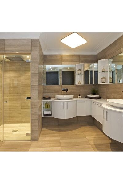 Viesteknoloji Modern 24w gün ışığı tavana sifir led avize 3200k gün ışığı banyo balkon lambasi