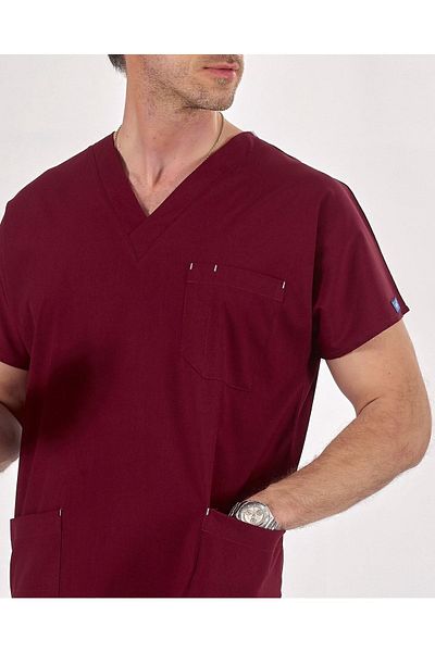 Uçak Medikal Costum chirurgical XL Claret Red Core-flex Lycra