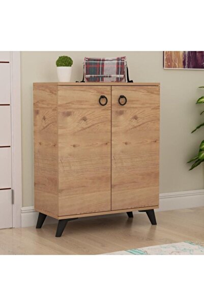 Simurg 2 Door 4 Shelf Shoe Holder Atlantic Pine