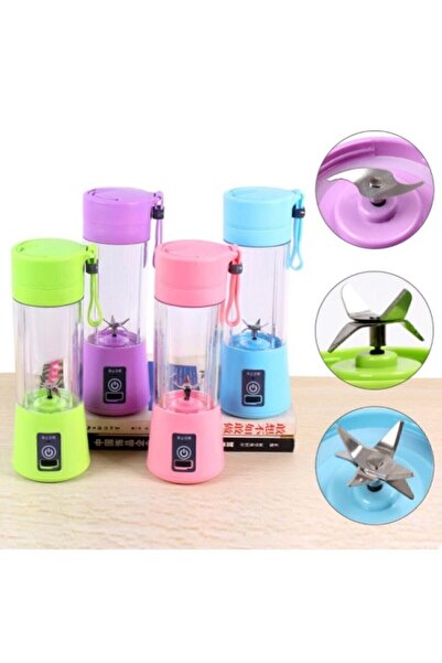 MUDOS Mor Şarj Edilebilir Katı Meyve Mikseri Taşınabilir Blender