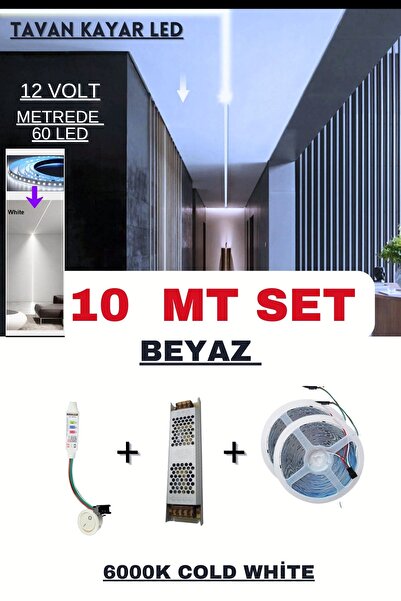 ankarateknik Tavan Akışkan Piksel Kayar Led Sistemi 12 Volt Kit / 10 Metre /6000k Beyaz