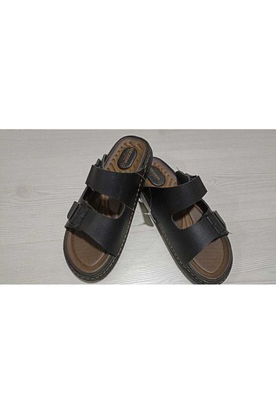 GEZER Men's Daily Slippers - Velcro, Single Buckle, Adjustable Comfortable Sole