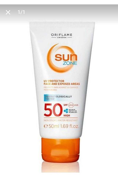 Oriflame Sun Zone Spf50 50 Ml for Face and Sun - Exposed Areas