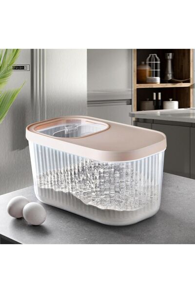 Arbu Home 7.5Lt Multibox - Gray Multi-Purpose Food Pulses Storage Container w...