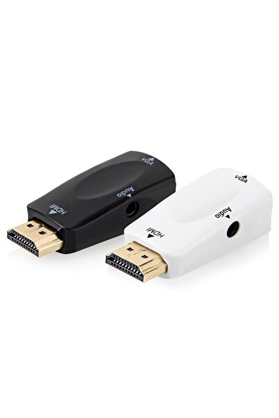 BK Teknoloji Hdmı Erkek To Vga Dişi Audio Girişli Hdmı To Vga
