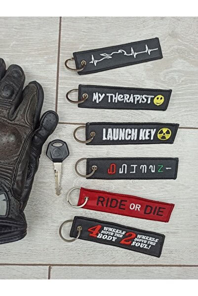 Yeles Ride Or Die Motorcu Kumaş Anahtarlık