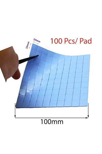 BASTORE 0.5mm X 100 X 100mm Chipset Soğutucu Termal Pad Ped 10 X 10mm Kesilmiş