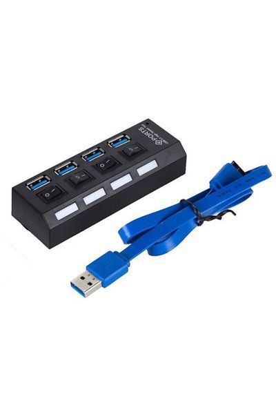 Hytech 4 * منفذ USB USB 3.0 USB 3.0 USB Hub مع تصميم خاص عالي السرعة