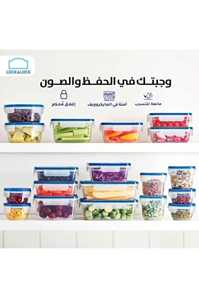 Lock & Lock Container Food Two Pieces Set _ Beige Cap