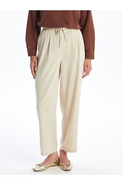 LC Waikiki LCW Elastic Waist Comfortable Fit Women's Trousers