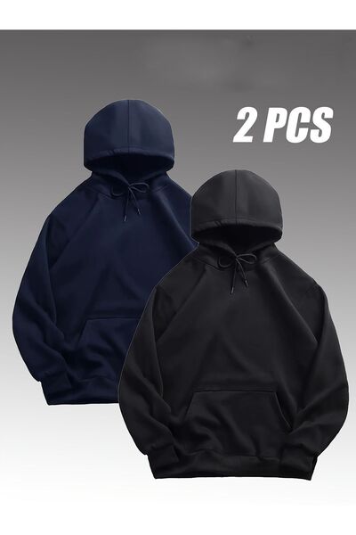 MODAVİBE Unisex ανδρικό και γυναικείο φούτερ με κουκούλα μεγάλου μεγέθους - Χ...