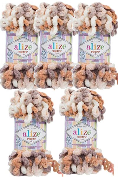 Alize Puffy Color, можна в'язати пальцями 5926 5 штук