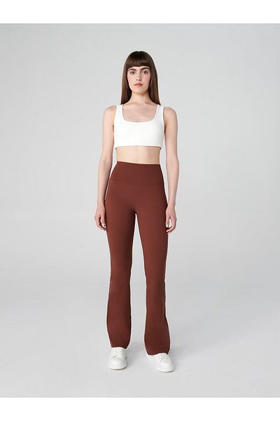 UP&FIT Push up Flared Leg Leggings - Light Bootcut Recovery, Brown