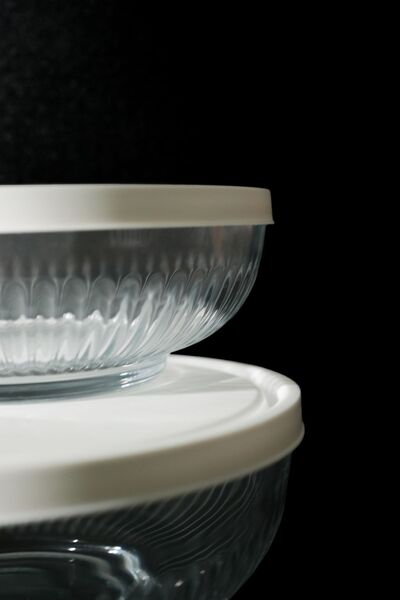 LAV Tokyo 2 Piece Storage Container, White Lid (880Cc-1500Cc)