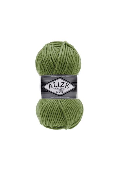 Alize Süperlana Maxi Hand Knitting Yarn (Συσκευασία 5) - 620-ελιά