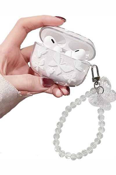 corcishop Samsung Galaxy Buds3 Pro - Silicone Case with Strap, Not Product Earphone
