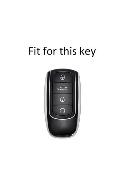 emii auto spare parts Chery Tiggo 8 Pro - Omoda 5 Jaecoo Red/Gold Key Case Cover