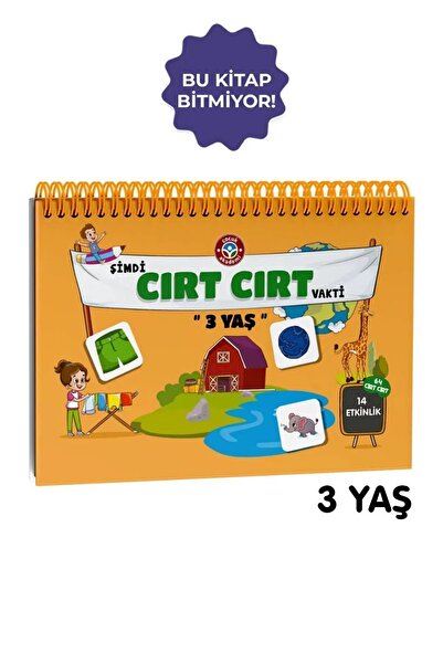 Çocuk Akademi 3 Yaş Cırt Cırtlı Etkinlik Kitabı