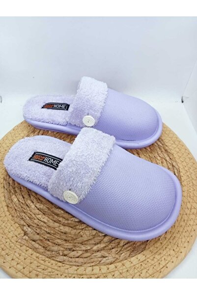 AkınalBella Papuci de casă lavabili liliac pentru femei