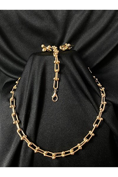 Passionis Jewelry Tifany Gold Chain - 3-Piece Simple Necklace and Bracelet Set, We Will Ricote You Looking At The Seller Part