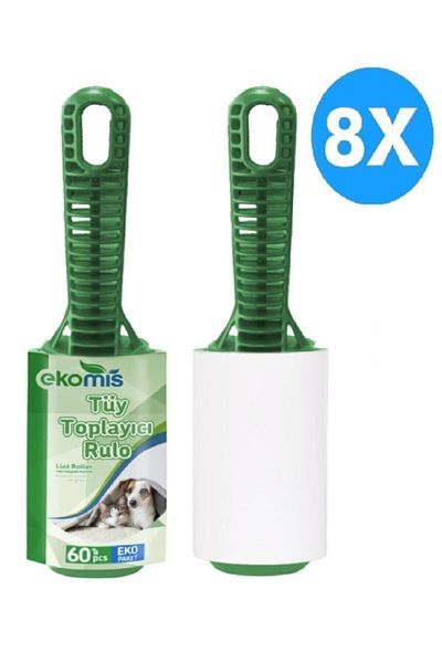 Ekomis Lint Collector Roll 60 Sheets 8 Pieces