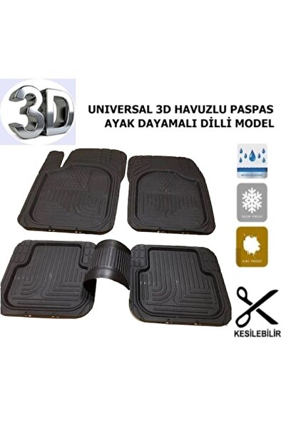 otokoz Fiat Doblo 2011-2017 Uyumlu Havuzlu 3d Paspas Takımı 5 Parça